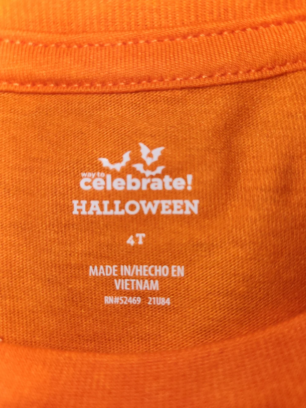 Kids Orange 'Tricks or Treats' Long-Sleeve Matching Set Size 4T